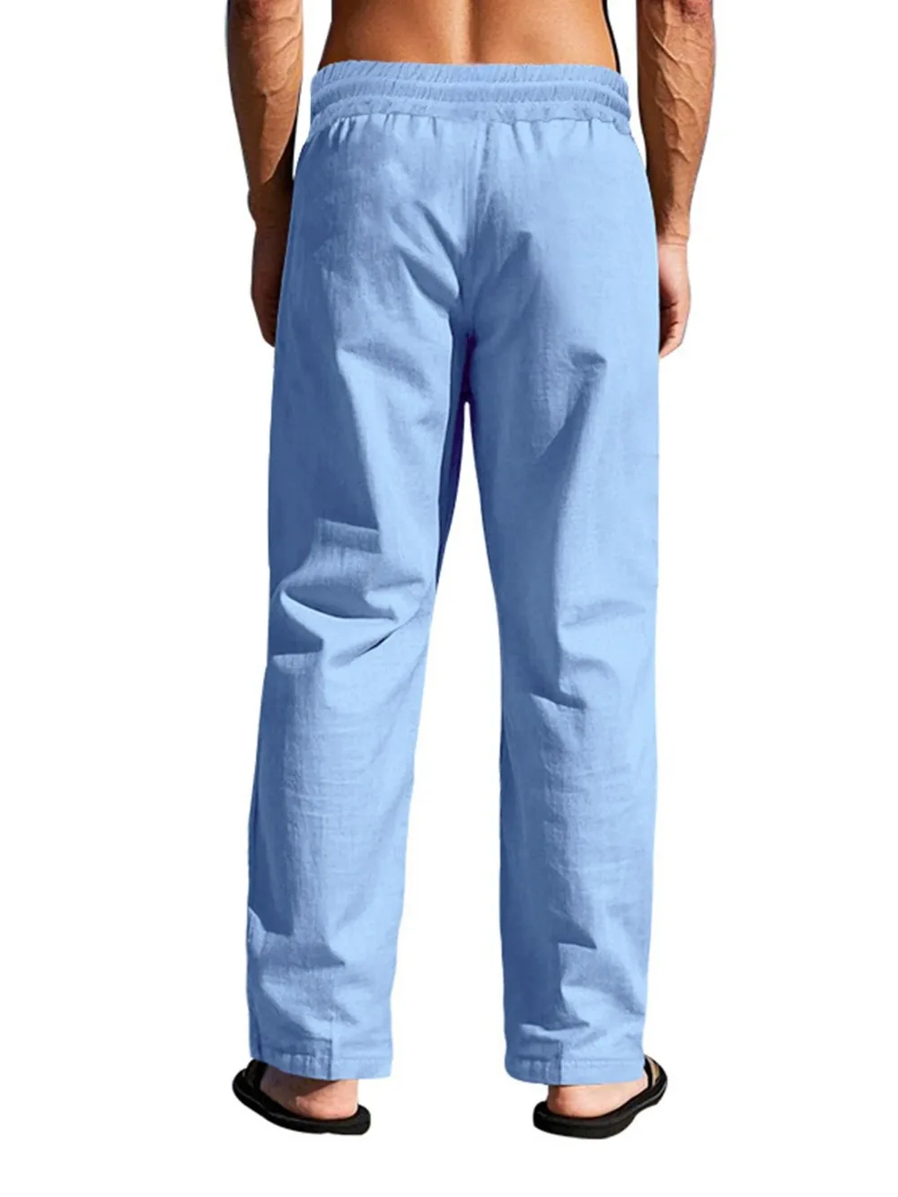 Männer Casual Hosen Männlichen Sommer Atmungsaktive Hose Einfarbig Hohe Qualität Jogginghose Hawaiian Strand Sport Jogging Hosen – Detail 4