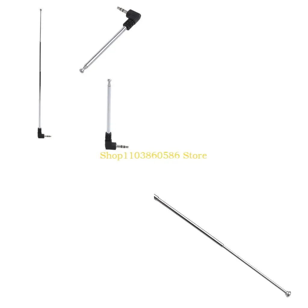 242A 3.5mm FM Radio Receiver Antenna Retractable Aerial Multi-Purpose Radio