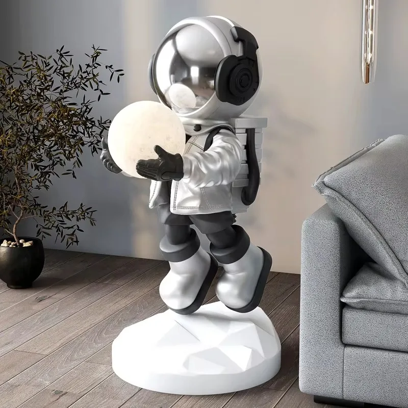 Wholesale LED Astronaut Sculpture in Resin for Home TV Cabinet & Bedroom Landing Ornaments Living Room Decorative Gifts