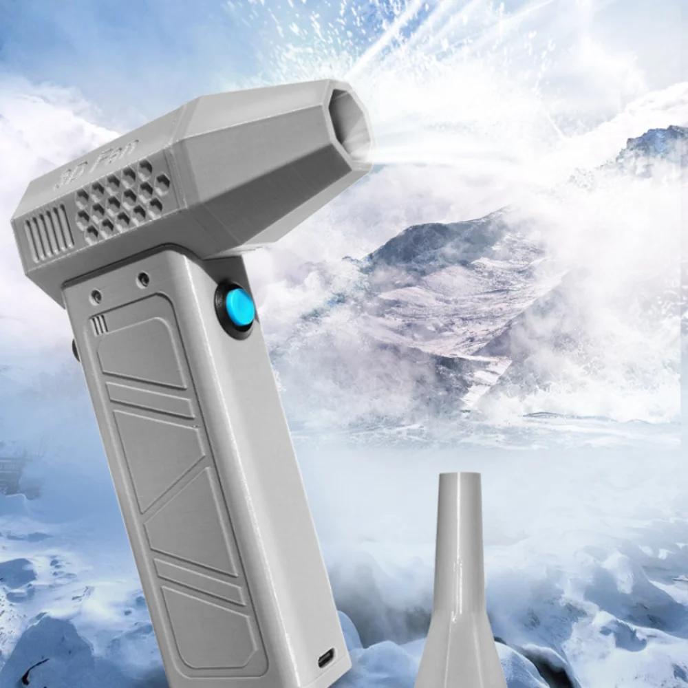 

Charging display Violent Mini Turbo Jet Fan Ultra light Magnetic adsorption 140000 RPM Cordless Powerful Blower High-Performance