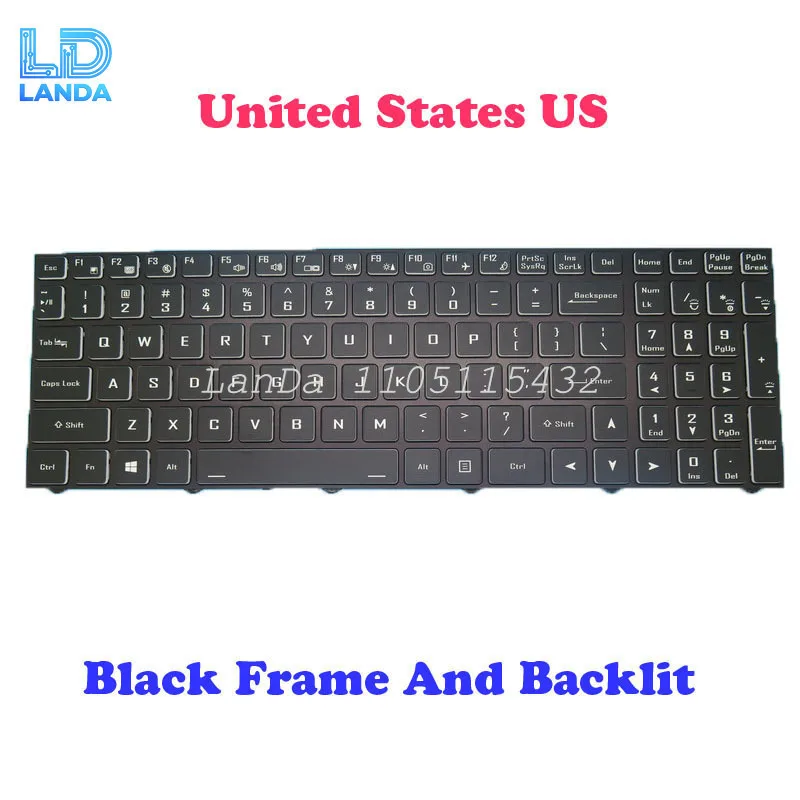 

Американская клавиатура с подсветкой для 한성lua für Hansung TFG2567 2577 5275 5275T 7275T 252 5135U 5450UC 5470UC 5550UC 5625UC 7130H 7240P