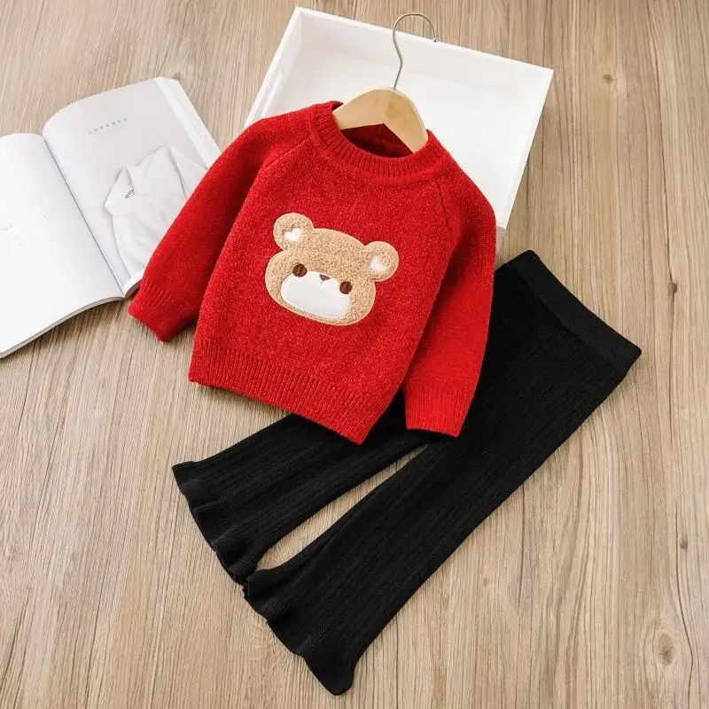 

Бейсбольная куртка для девочек, широкие брюки, комплект из двух предметов, модная детская одежда из 2 предметов, повседневное пальто Kawaii, корейская версия для девочек