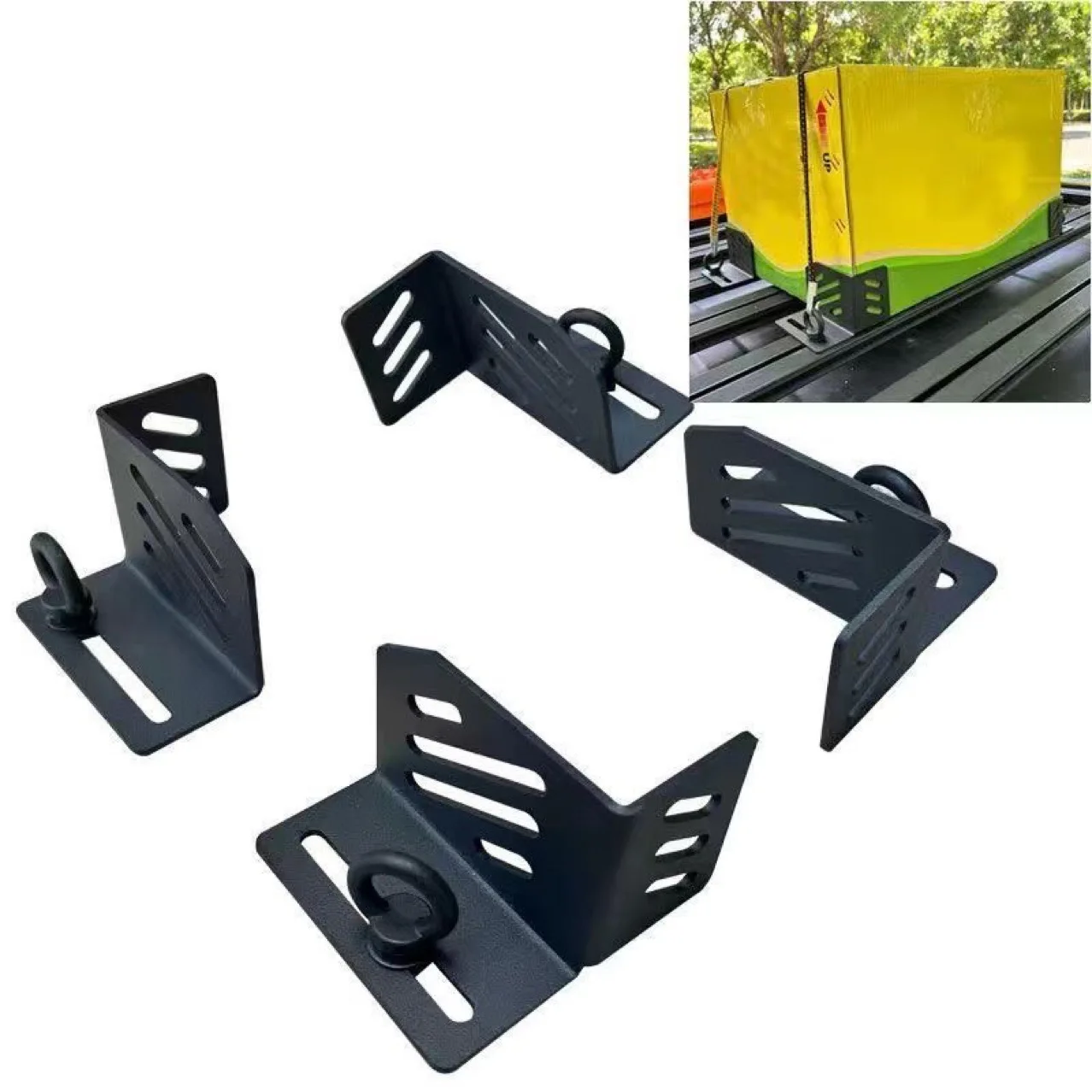 

Roof Luggage Rack Fuel Tank Fixing Bracket, Off-road Vehicle Emergency Spare Oil Tank Fixing Bracket,Car Roof Diesel Tank Holder