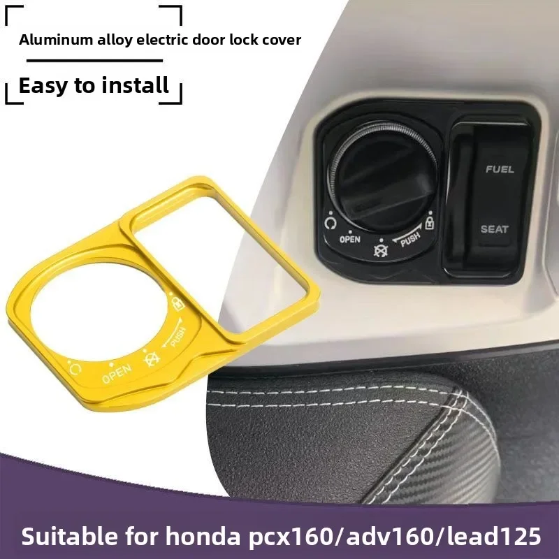

motorcycle accessories ignition switch cover electric door lock button cover decoration Suitable for Honda PCX160/ADV160/LEAD125