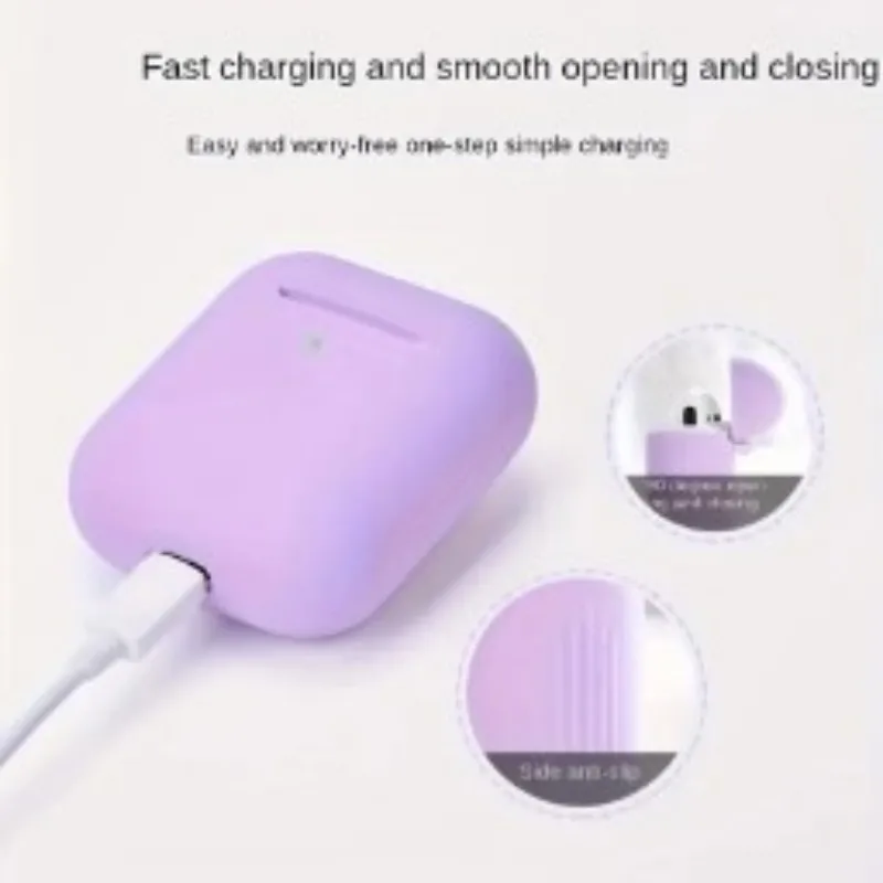 حافظة من السيليكون لأجهزة AirPods 2 1 حافظة سماعات أذن لاسلكية غطاء حماية لأجهزة Apple AirPods 2 يغطي ملحقات سماعات الرأس