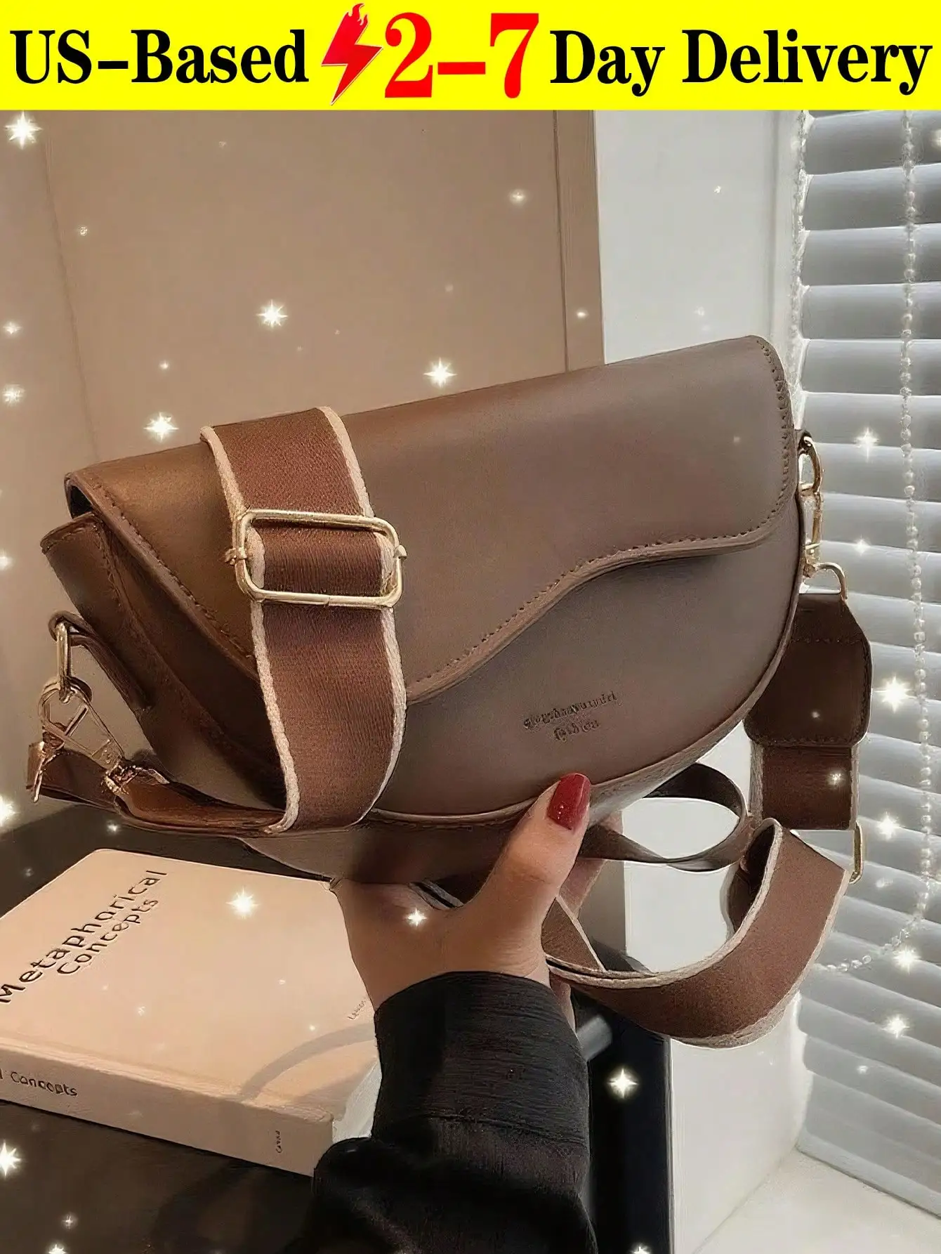 

Simple And Stylish Classic Multifunctional PU Waterproof Fabric Shoulder Bag, Solid Color Casual Shoulder Bag, Women's Handbag, Autumn And Winter Crossbody Bag, Multi-Functional Decoration Personalized Fashion Makeup Bag For Women, Elegant Women's Wallet,