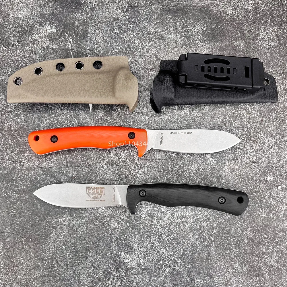 

ESEE AGK EDC нож с фиксированным лезвием, тактический охотничий уличный незаменимый инструмент, прямой нож для выживания в дикой природе с ножнами
