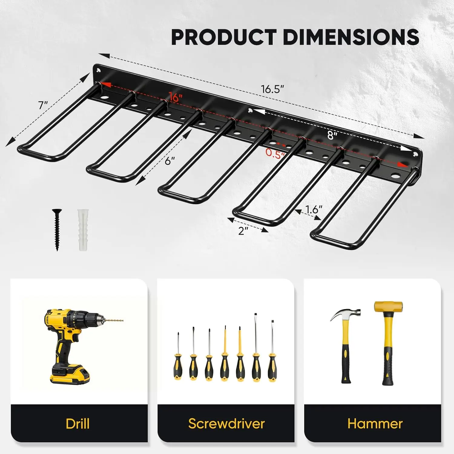 Hand Power Tool Organizer Rack Wall Floating Tool Shelf Cabinet Electric Drill Holder Heavy Storage Rack Workshop Furniture