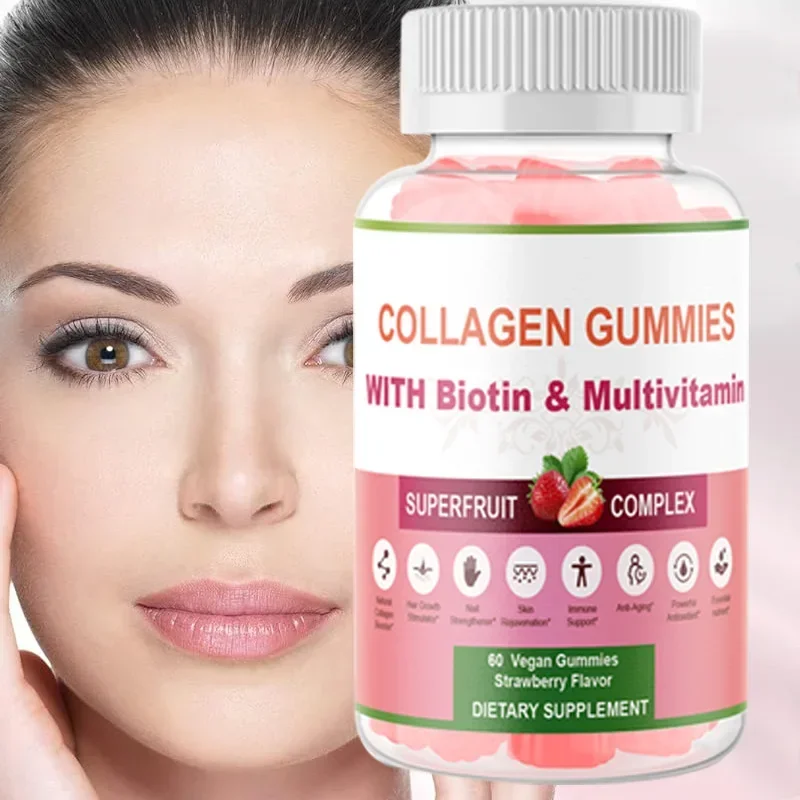 

1 bottle of collagen gummies to improve skin sagging beautify the skin supplement nutrition enhance immunity