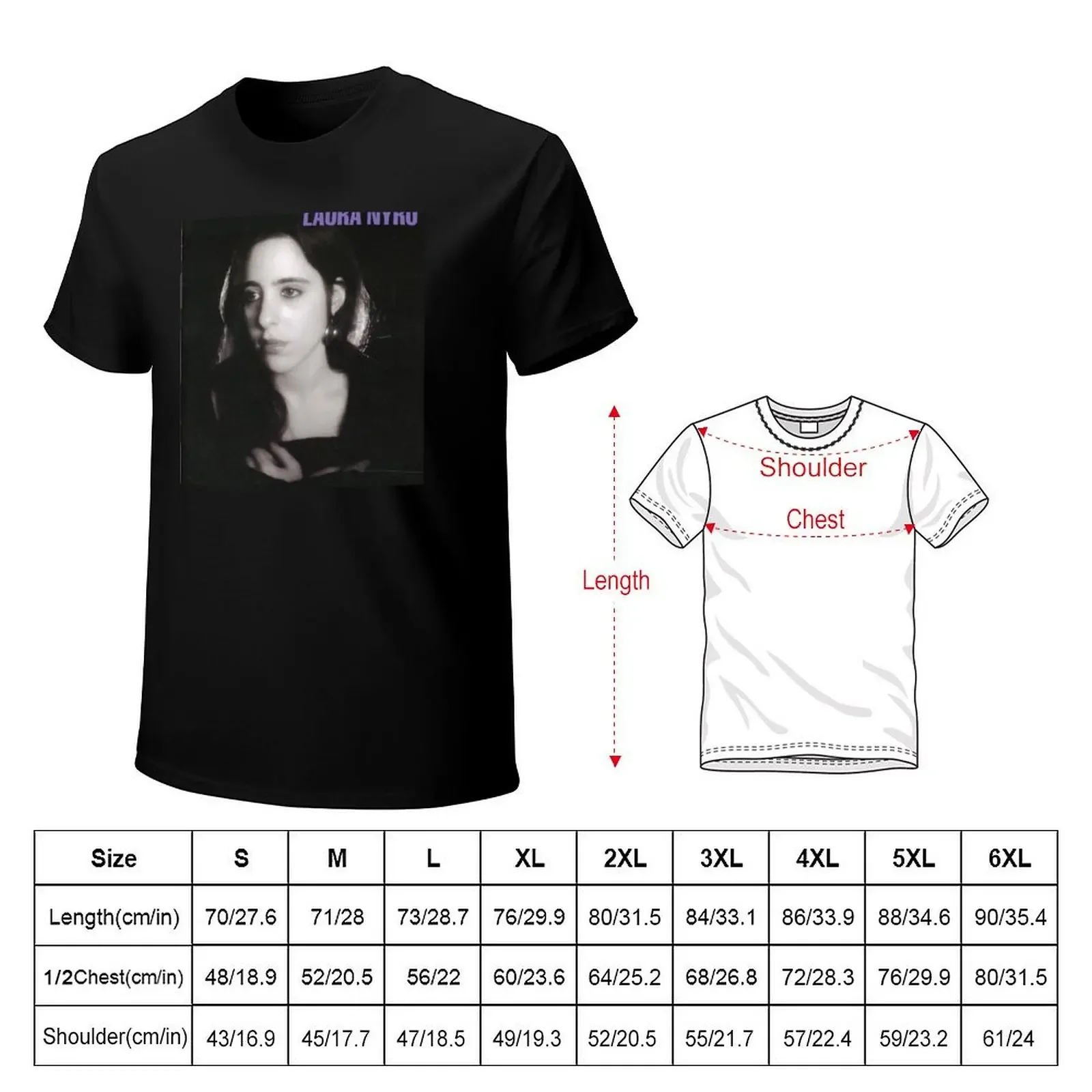 Laura Nyro T-shirt tops Short sleeve tee hippie clothes blanks mens funny t shirts