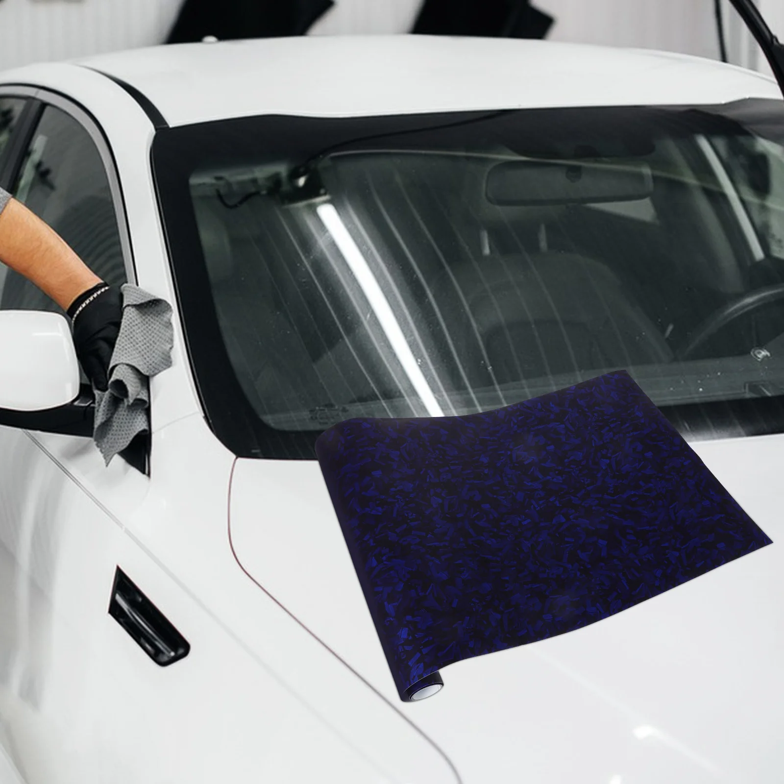 

Versatile Carbon Fiber Vinyl Wrap Car External Window Decal Stylish Texture Durable Scratch Resistant Easy to Apply