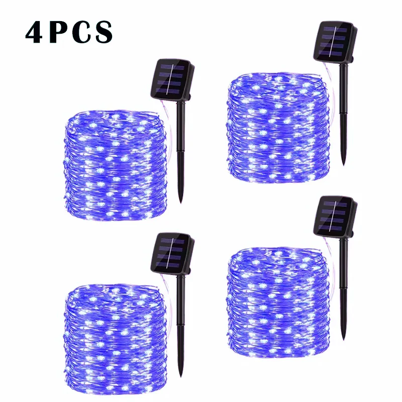 32M Solar LED Licht Outdoor Girlande Lampe Garten Fee Licht String Led Twinkle Wasserdichte Lampe Weihnachten Girlande Hof Dekoration