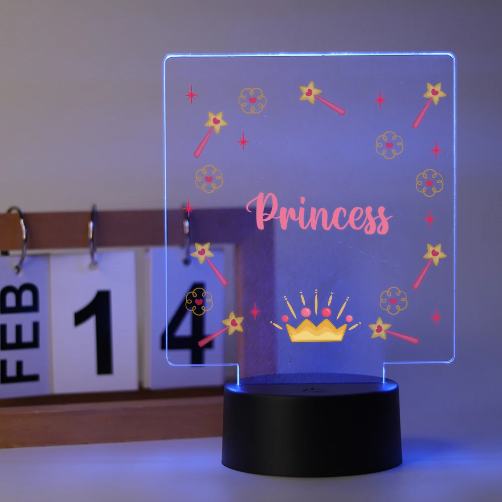 3D Light Night Light Warm Light Birthday Gift Decoration Table Lamp Night, Valentine's Day Decoration Fashion, Cute and Colorful