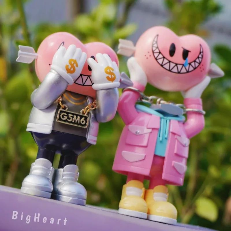 

In Stock Bigheart Money Making Club Series Blind Box Trendy Kawaii Funny Action Figures Desktop Decoration Collectible Toy Gift