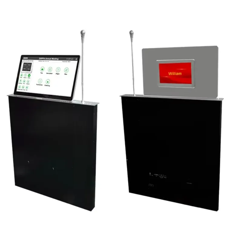 Conference Room Sound System Meeting Table Conference System Desk Mounting Motorized Flip Up  Hidden Tv Lift