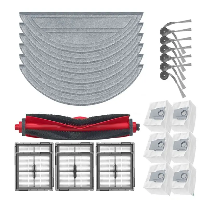 

【GARMENT】Vacuum Cleaner Replacement Parts- Main Side Brush Filter Mop Dust Bag For Roborock Q10 S5/Q10 VF/Q10V/S8 Pro/S8 Pro Plu