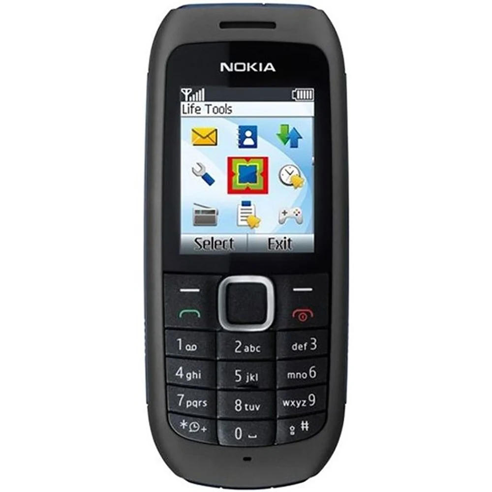 Nokia 1616 2010 Spare Phone 1.8-inch 800mAh LED Flashlight GSM 900/1800 FM Radio 1SIM Nokia Cheap Senior phone Unlock Used