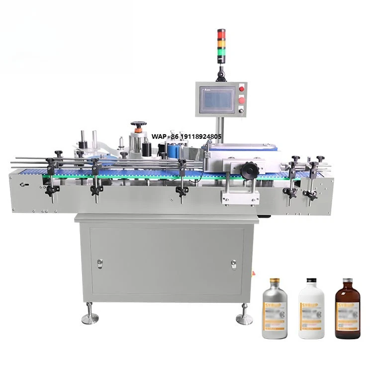 High Speed Fully Automatic Pet Plastic Bottle Jar Round Bottle Sticker Labeling Machine