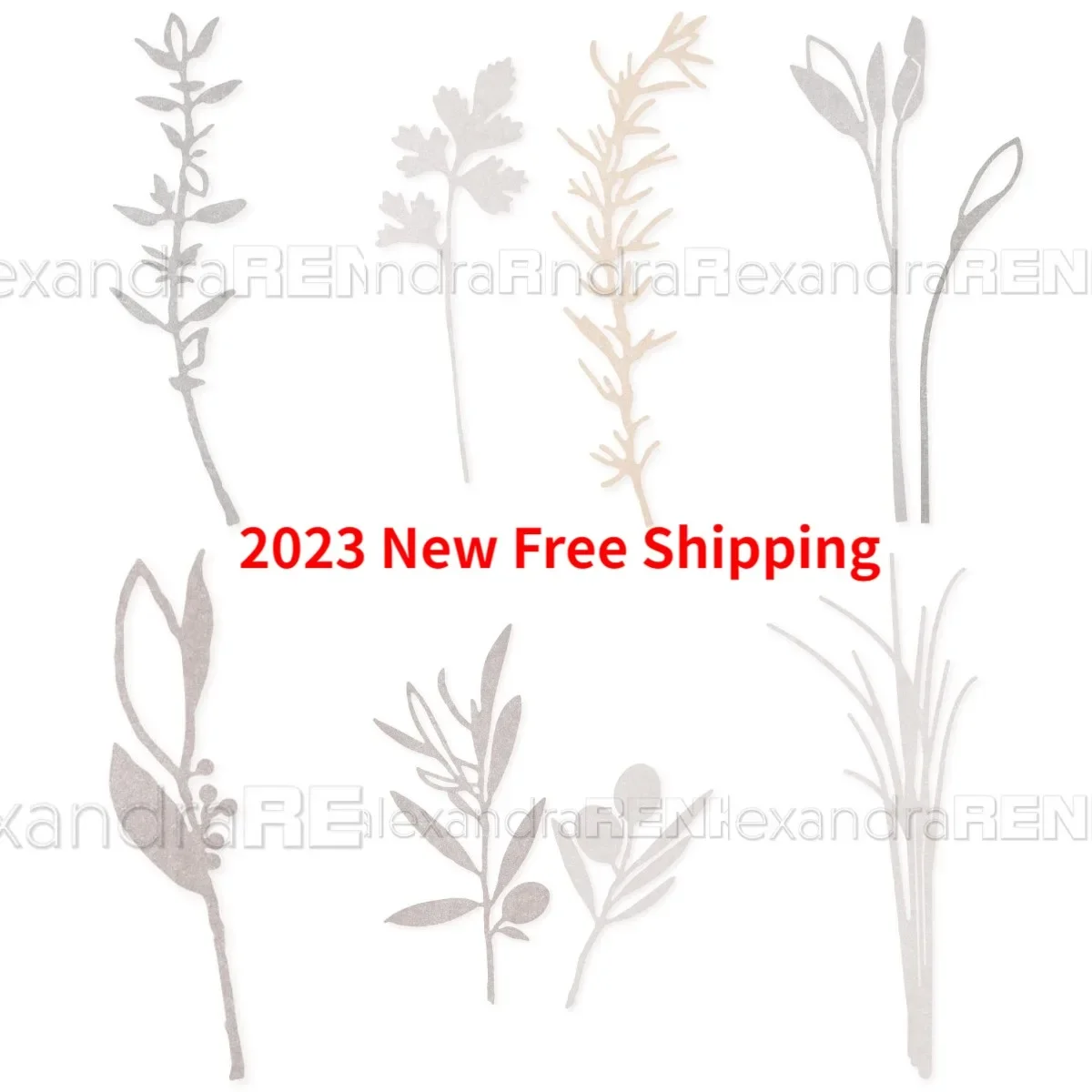 Kitchen Utensils Gin Tasting  Chives Parsley 2024 New Metal Cutting Dies For Diy Scrapbooking Crafts Maker Photo Album Template