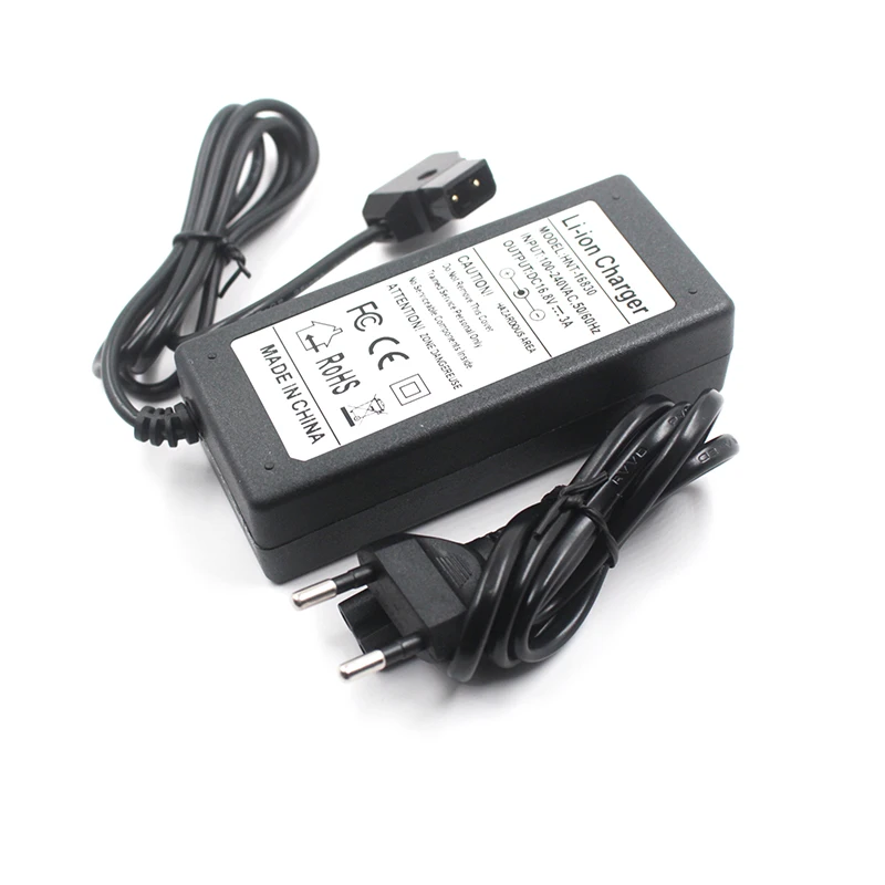 16.8V 3A D-Tap Battery Charger for Camcorder V Mount / V Lock Battery Pack Camera Battery Camcorder Power Adapter dtap Plug