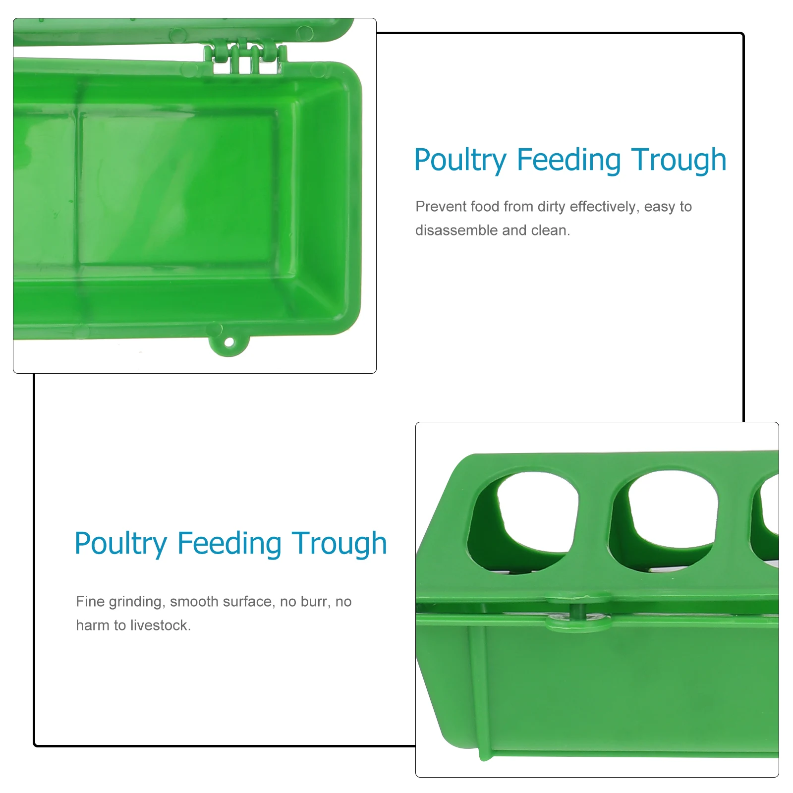 

3Pcs Bird Food Bowl Multi-Function Feeder for Poultry Chicken Pigeon Easy Disassembly Clean Safe Feeding Solution
