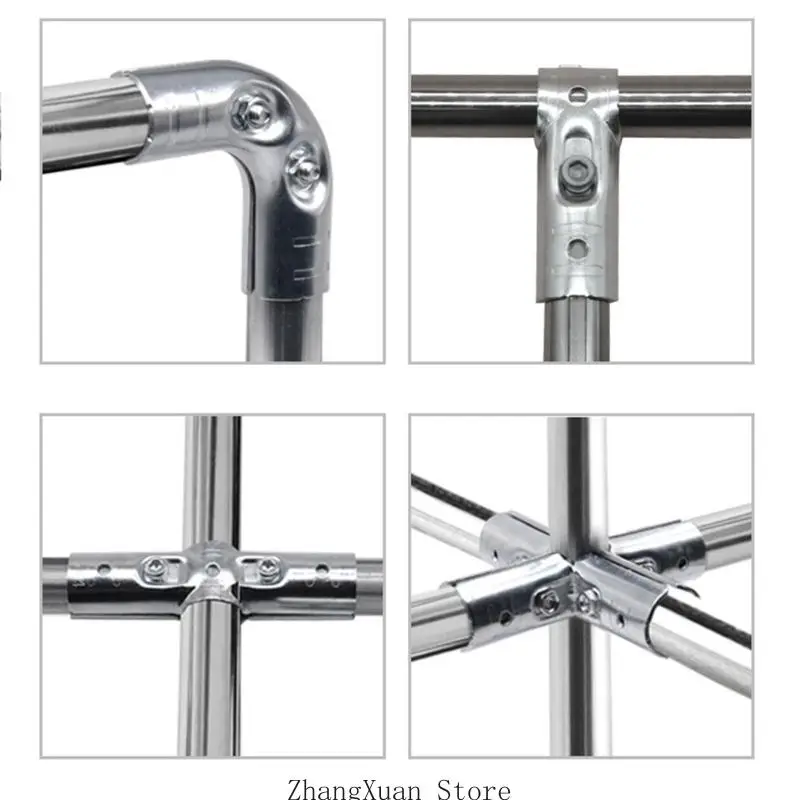 Carbon Steel Round Pipe Joint Bracket For 20mm Tube Easy to Installation 3XUF