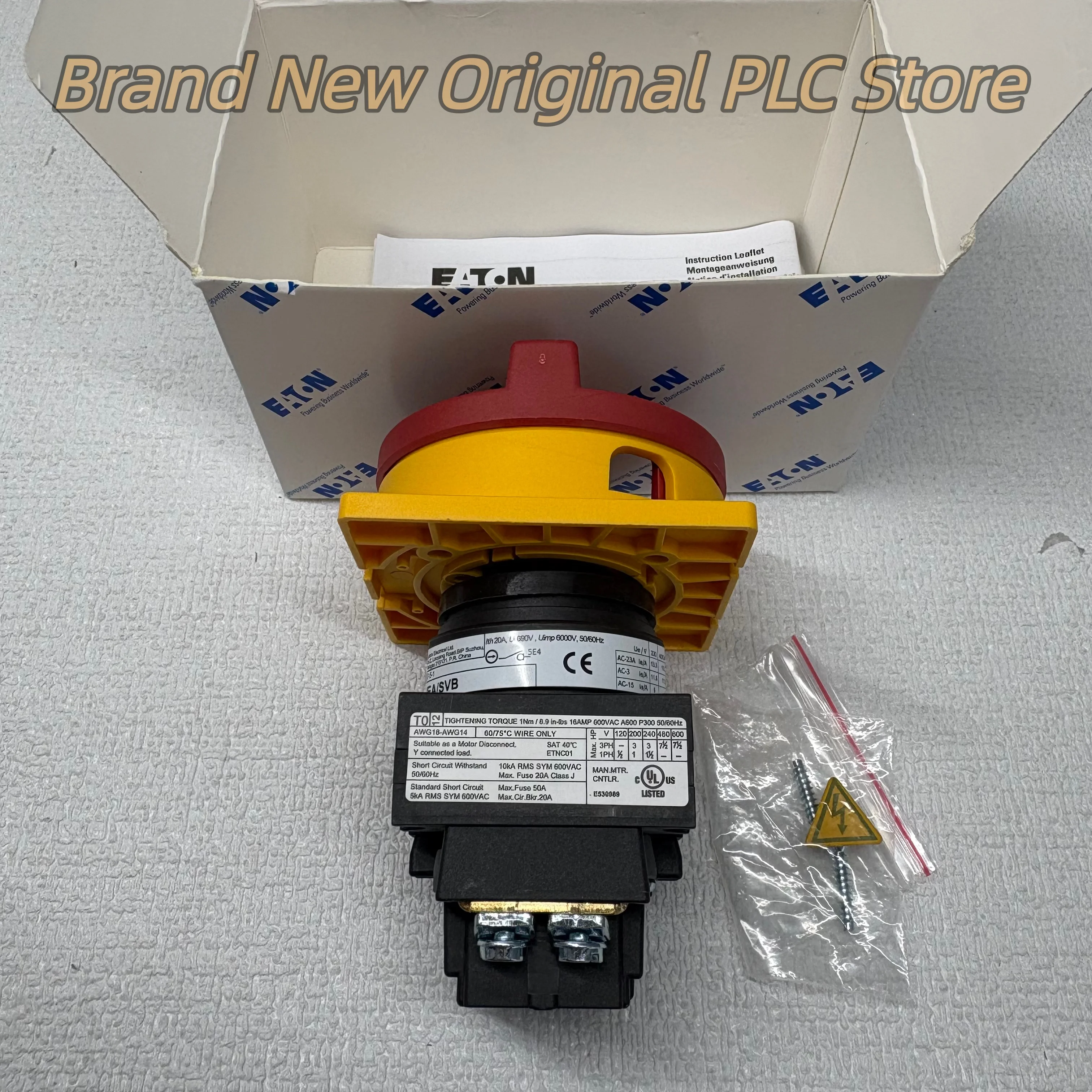 

New T0-1-102/EA/SVB Cam switch in box