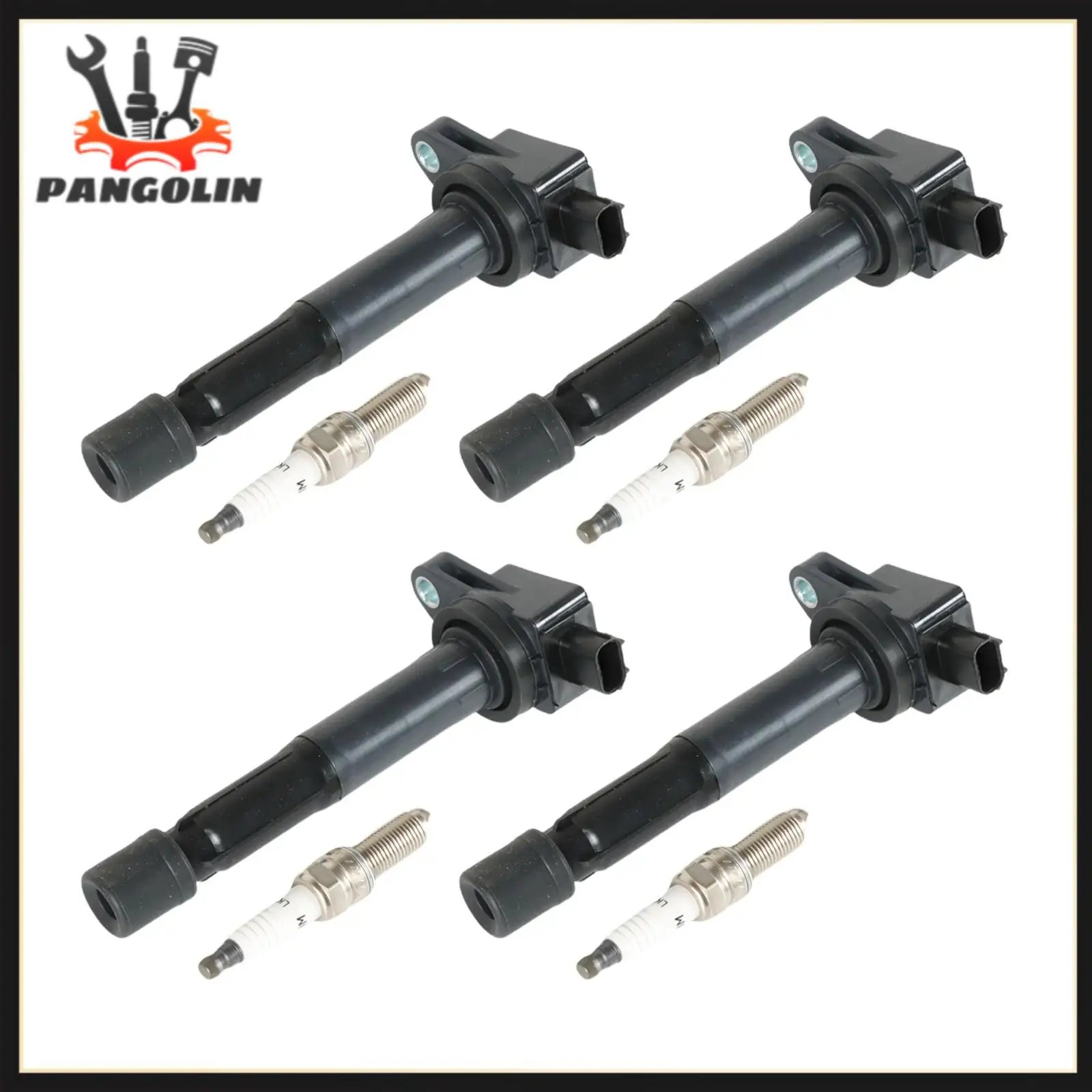 

4pcs Ignition Coils+4pcs Iridium Spark Plug for 2009-2014 TSX L4 2.4L UF629+97390 Wear Parts Ignition System Ignition Coil Parts