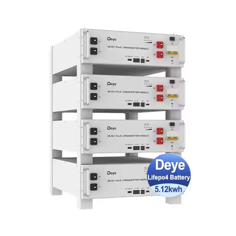 Deye em estoque ESS SE-G5.1 Pro-B Home Baterias de lítio Armazenamento de energia solar 5kwh Lifepo4 Bateria compatível com Deye Inverter