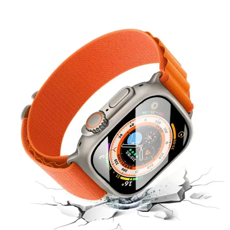 Vetro temperato + Cover per Apple Watch Case Ultra 49mm accessori Anti-Fog Hard PC Protector paraurti Screen Protector iWatch ultra