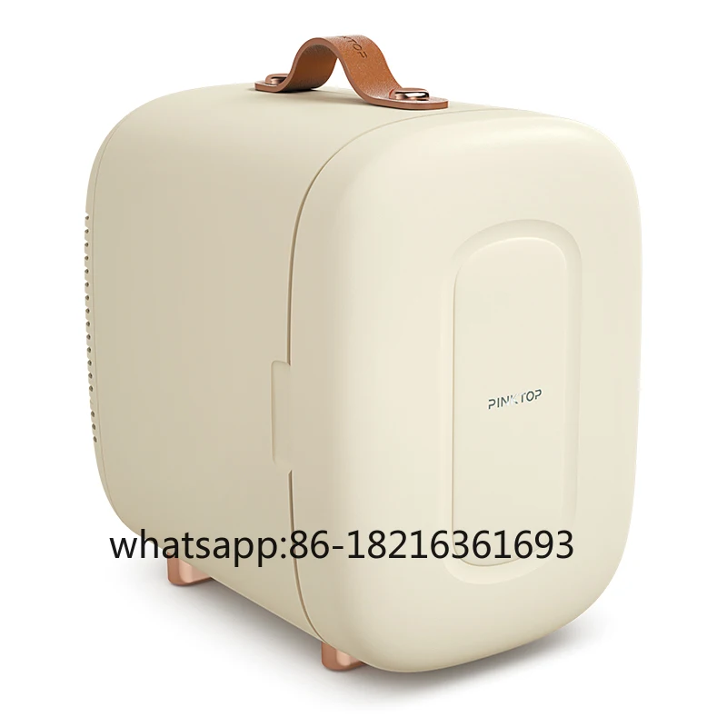 

Wholesale 5L pink mini bar fridge for cosmetic,skincare beauty home refrigerator with handle