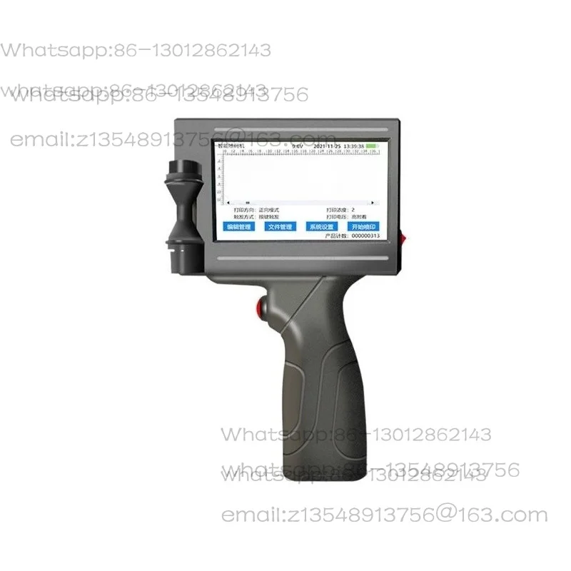 Intelligent inkjet printer handheld small production date digital QR code assembly line packaging price label machine