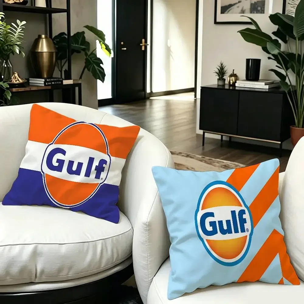 G-Gulfs Racing Logo Pillow Cover Sofa Cushion Cover Home Room Decoration Children Gift