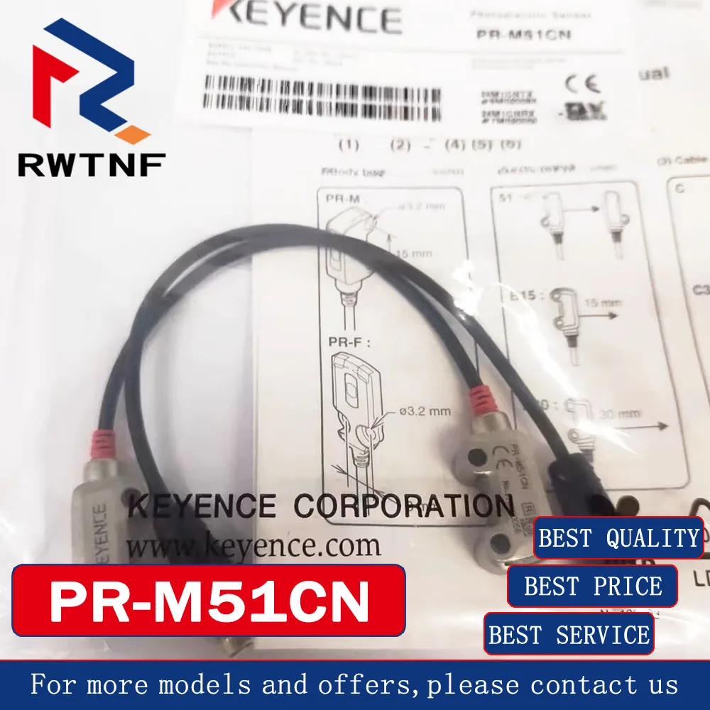 Brand New Genuine PR-M51CN KEYENCE M8 ultra-miniature built-in photoelectric sensor, 100% original warehouse stock