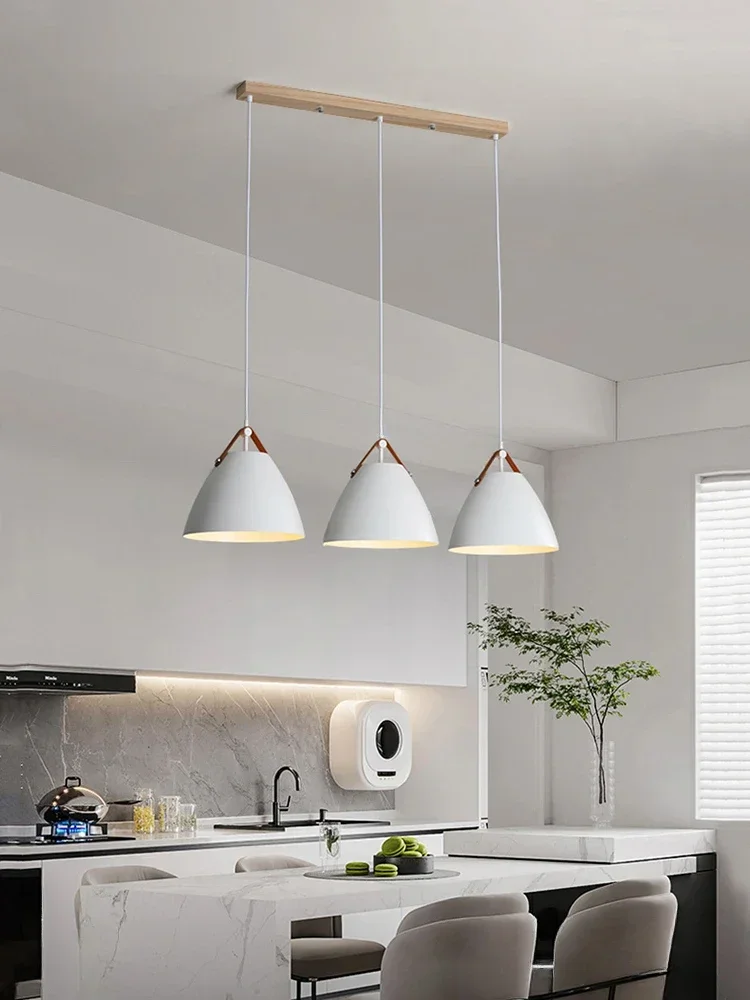 

Table Rest Area Wooden Minimalist Dining Room Chandelier Nordic Led Pendant Lamp For Kitchen Long Decoration Bedhead Wall Lamp