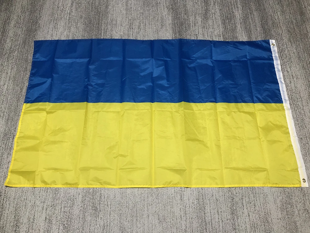 Superonezxz flaga ukrainy Flaga 90 x 150 cm poliester Ukraina Flaga narodowa wisząca Flaga bez masztu Dekoracja domu flaga baner