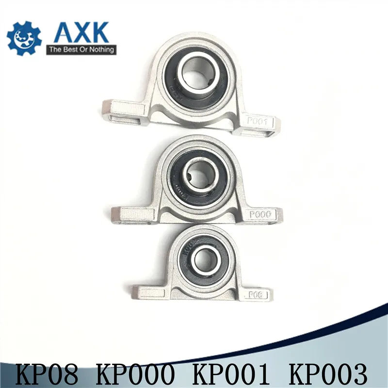 보어 볼 베어링 베개 블록 장착 지지대 구경 아연 합금 장착 볼 베어링, KP08 베개 블록, 8mm, 10mm, 12mm, 20mm