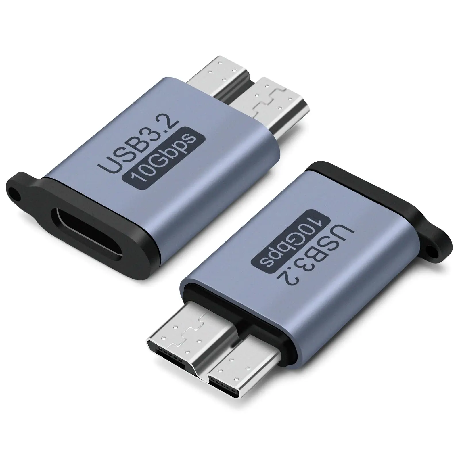 USB C to Micro B Adapter USB 3.0 10Gbps Hard Drive Cable USB C Compatible with Toshiba HDD Seagate WD Galaxy S5 Note 3 HDD etc