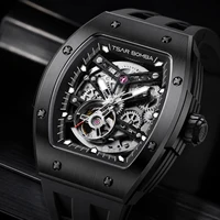 TSAR BOMBA Men’s Mechanical Skeleton Watch 316L Stainless Steel Sapphire Crystal Luminous Shock Water Resistant photo 1
