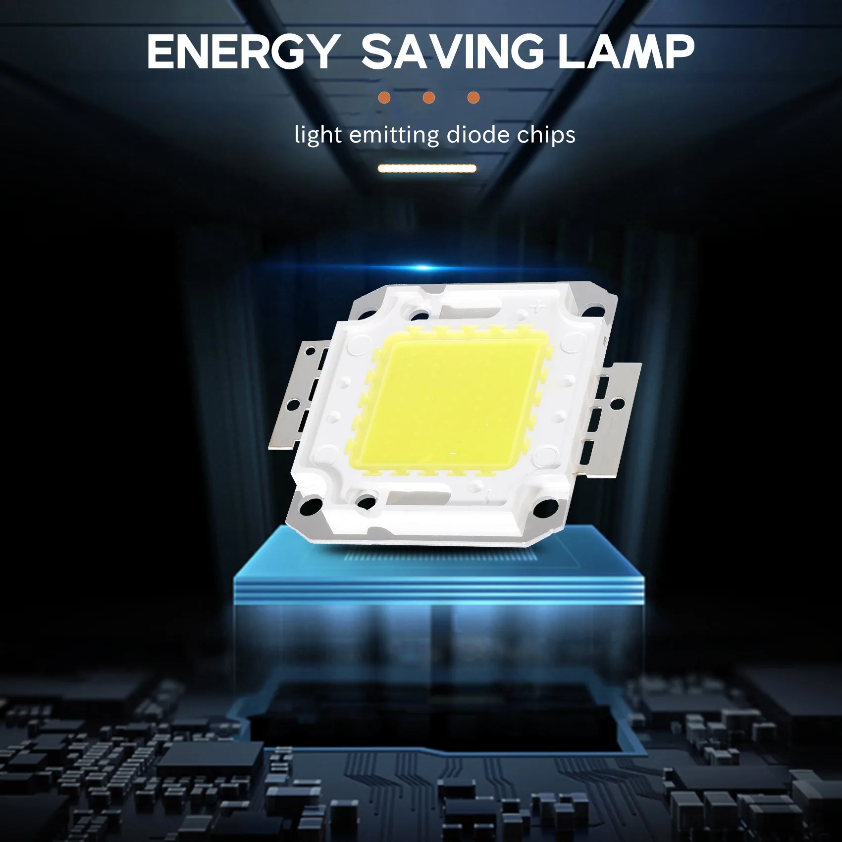 ABZV-High Power 50W Светодиодная лампа с чипом DIY Белый 3800LM 6500K