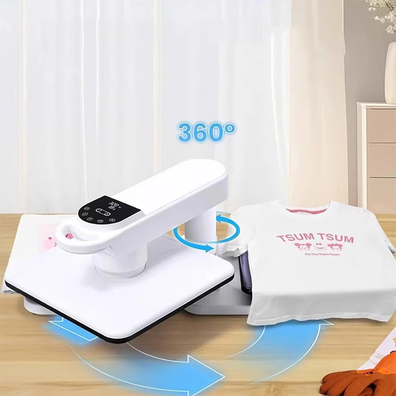 38x38CM Dual-Station Automatic Heat Transfer Machine, Digital T-Shirt Heat Transfer Machine, Double-Sided Heat Transfer