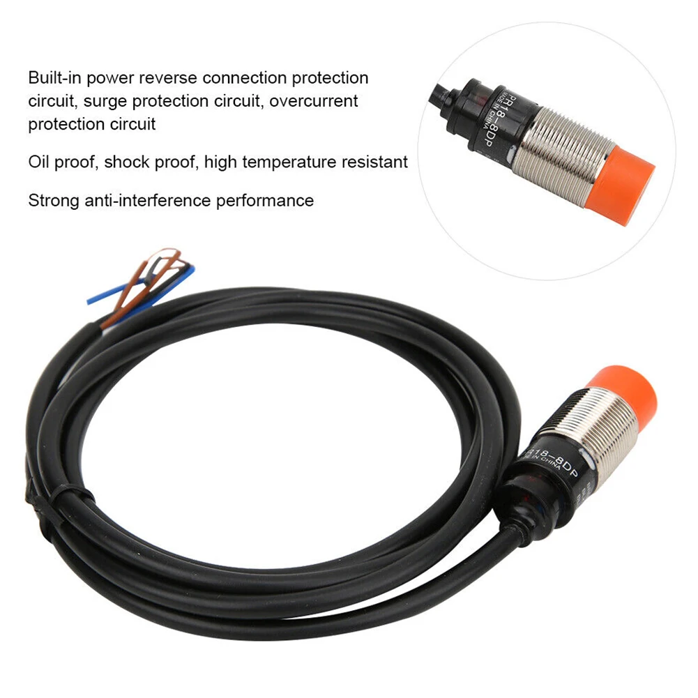 For BERM® Proximity Switch 200mA 3-Wire For BERM® Inductive Oil-proof PR18-8DP Proximity Sensor Proximity Switch