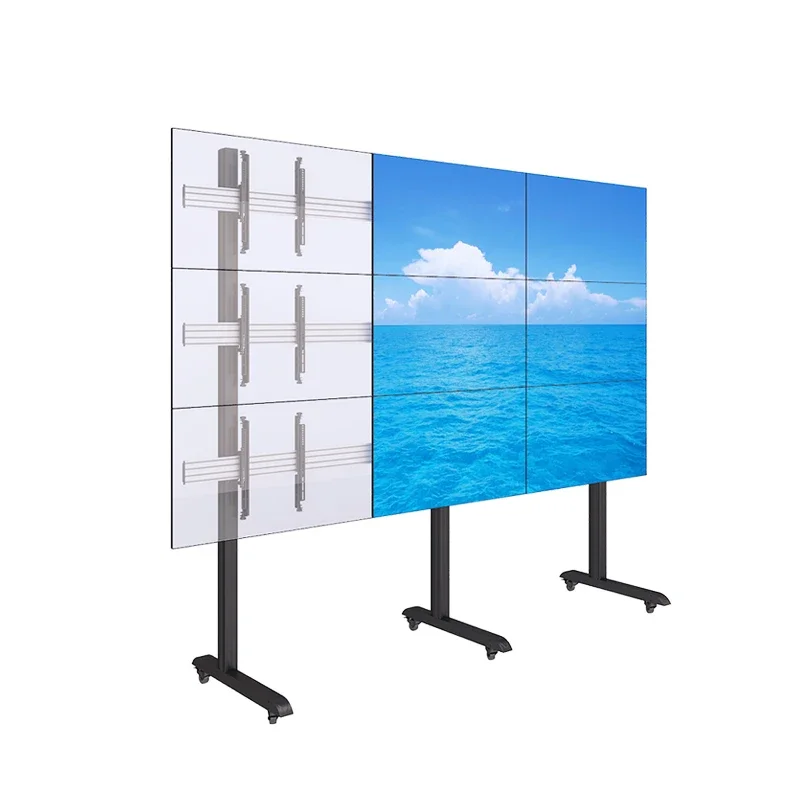 Office Furniture Large Modern LED TV Stand Furniture With Casters