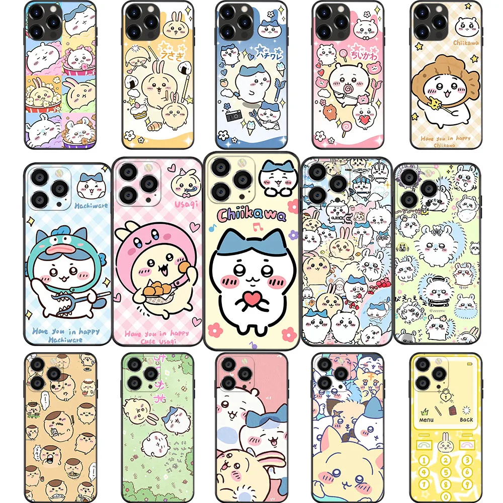 NB-15 Chiikawa Anime Fashion Soft Case for Xiaomi Redmi Note Poco M6 F5 F6 X6 C65 C55 C50 C51 13 Pro Plus