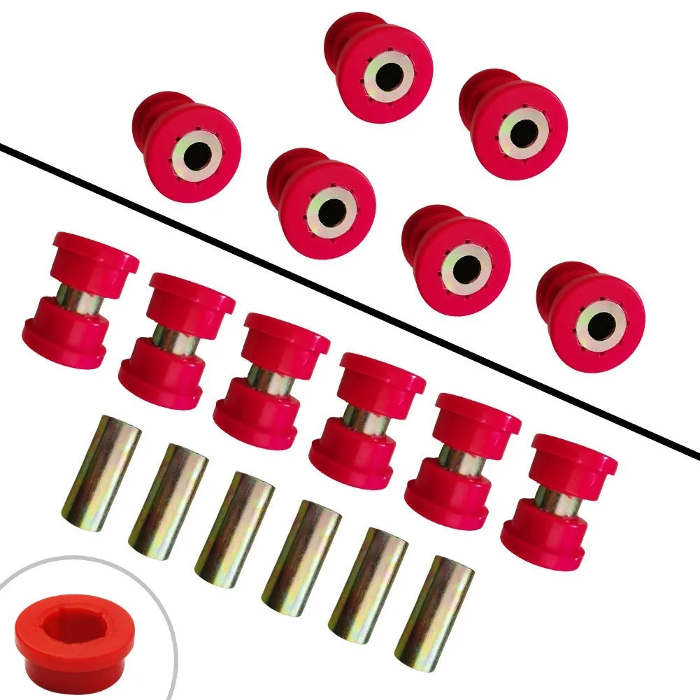 6 Set For Honda for Civic Arm Bushing Kit Rear Suspension Parts POLYURETHANE FOR CIVIC 88-95 EG / 96-00 EK SERIES Accessories