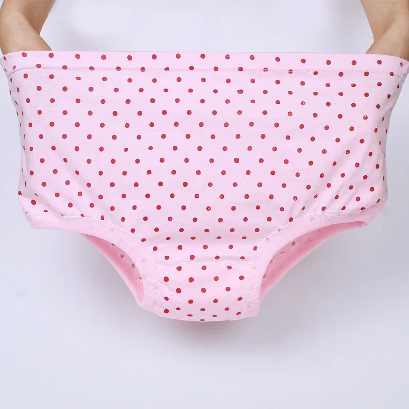 Middle-aged and Elderly Panties Women High Waist Briefs Large Size Underwear Female Lingerie Mother Grandma Shorts Underpants