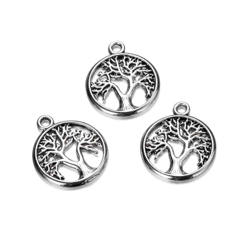 10-20Pcs/lot Mixed Style Plant Pendant Tree of Life Charms For Jewelry Making Bracelet Necklace DIY Handmade Accessories image 3