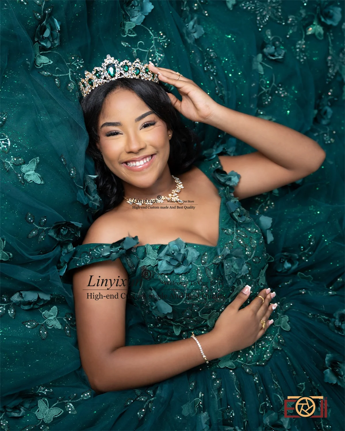 3D Floars Appliques dentelle Quinceanera robes mexicaine robe De bal doux 16 personnalisé anniversaire chérie robes De 15 anos