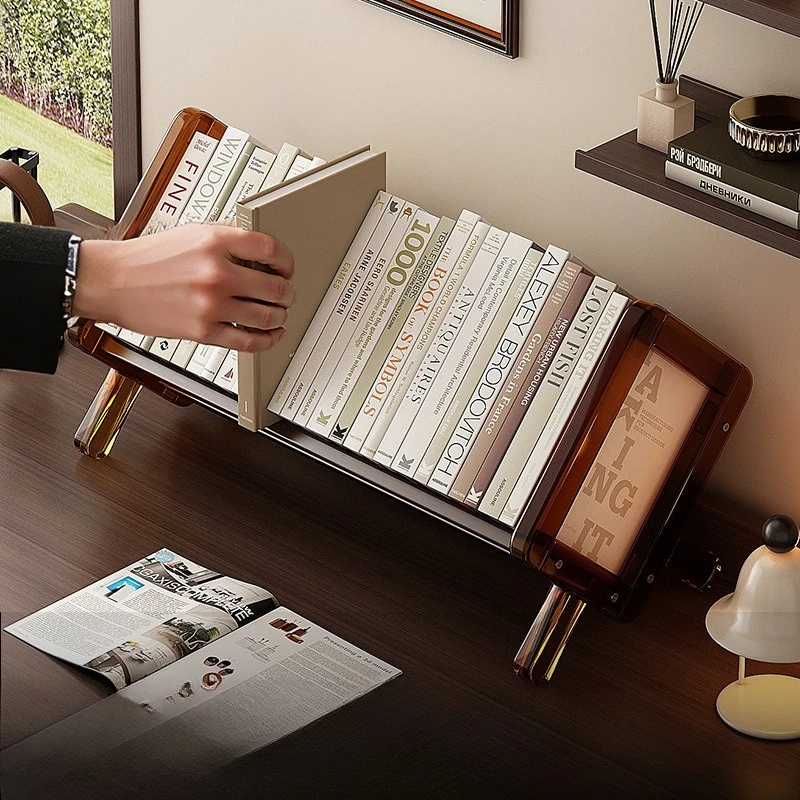 

Настольная полка-стеллаж, детская маленькая простая полка для хранения, подставка для книг на подоконник, книжная полка на стол