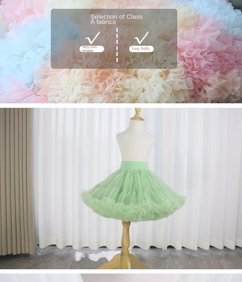 HEIßER Upgrade Mädchen Tüll Rock Baby Kinder Tutu Pettiskirt Rock Kinder Flauschigen Ballett Rock Party Prinzessin Mädchen Kleidung B022 – Detail 23